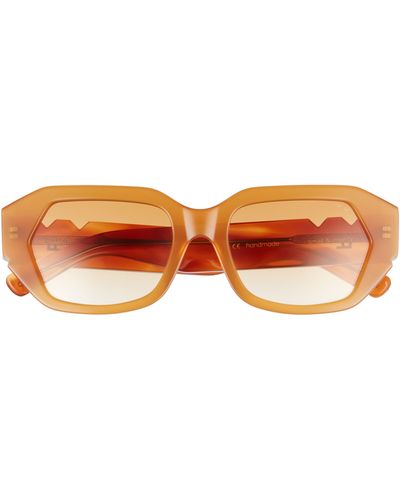 Pared Eyewear Small & Mighty 51.5mm Geometric Sunglasses - Orange