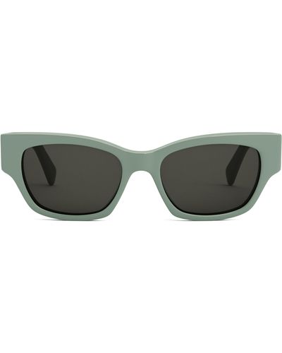 Celine Monochroms 54mm Cat Eye Sunglasses - Green