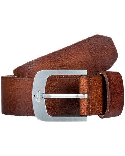 Quiksilver The Everydaily 3 Leather Belt - Brown