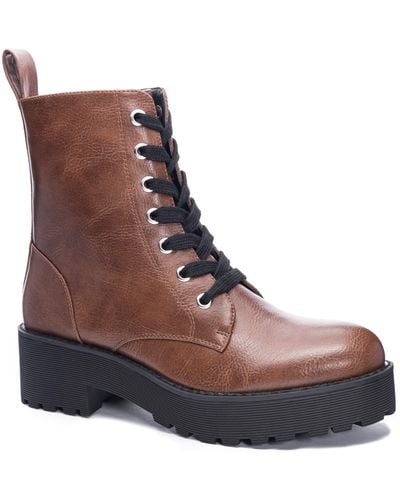 Dirty Laundry Mazzy Lace-up Boot - Brown