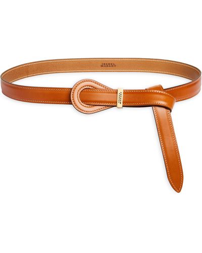 Isabel Marant Brindi Leather Belt - Orange