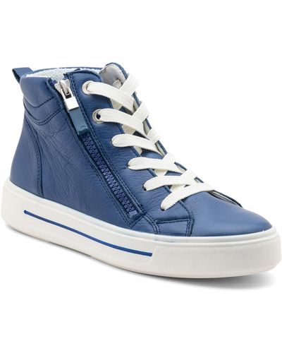 Ara Camden High Top Sneaker - Blue