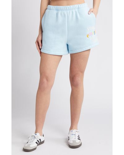 The Mayfair Group Your Emotions Are Valid Sweat Shorts - Blue