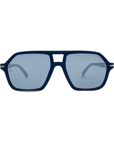 MITA SUSTAINABLE EYEWEAR 58mm Navigator Sunglasses - Blue