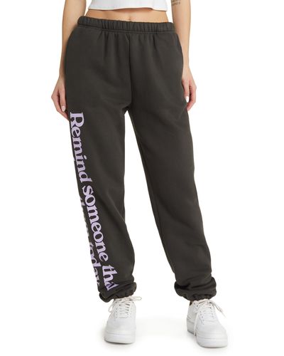 The Mayfair Group Somebody Loves You Fleece sweatpants - Gray