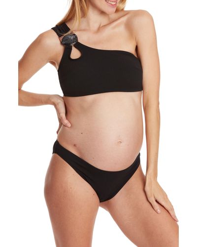 Cache Coeur Bayside Two-piece Maternity Swimsuit - Black