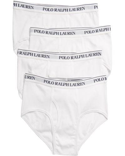 Polo Ralph Lauren 4-pack Cotton Briefs - White