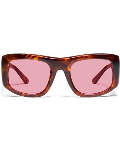 Quay X Guizio Uniform 53mm Square Sunglasses - Pink