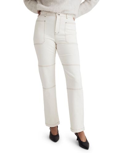 Madewell The '90s Straight Cargo Jeans - White