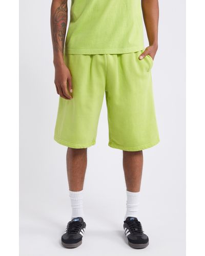BOILER ROOM Fleece Shorts - Green