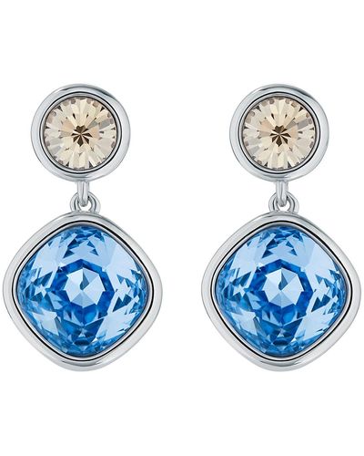 Ted Baker Craset Crystal Drop Earrings - Blue