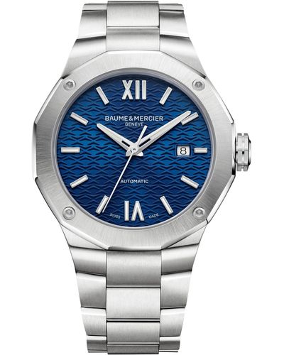 Baume & Mercier Riviera 10620 Automatic Bracelet Watch - Gray