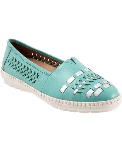 Trotters Rory Woven Flat - Green