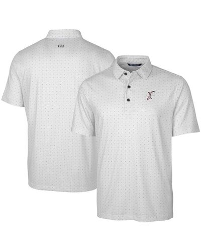 Cutter & Buck Albuquerque Isotopes Pike Double Dot Print Stretch Polo At Nordstrom - Gray