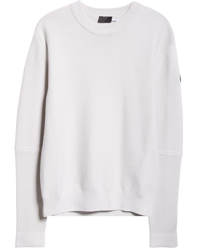 Moncler Cotton Crewneck Sweater - White