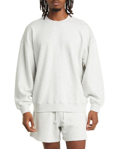 Elwood Core Oversize Crewneck Sweatshirt - White