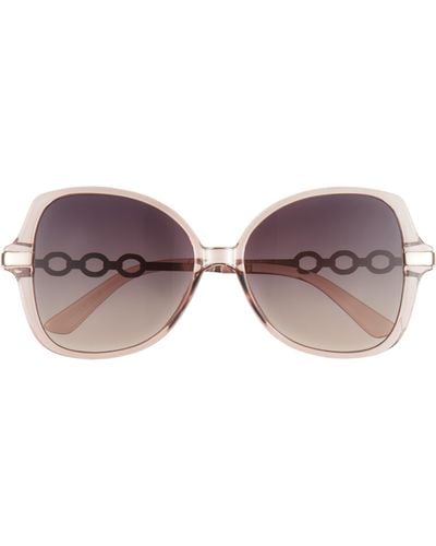 BP. 55mm Gradient Butterfly Sunglasses - Purple