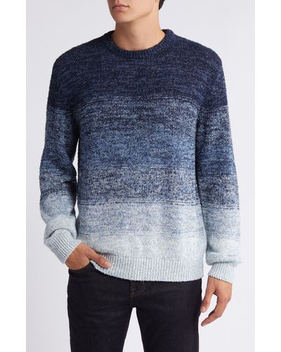 7 For All Mankind Ombré Crewneck Sweater - Blue