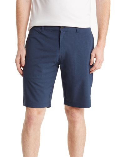 Travis Mathew Cast The Net Hybrid Shorts In Heather Insignia At Nordstrom Rack - Blue