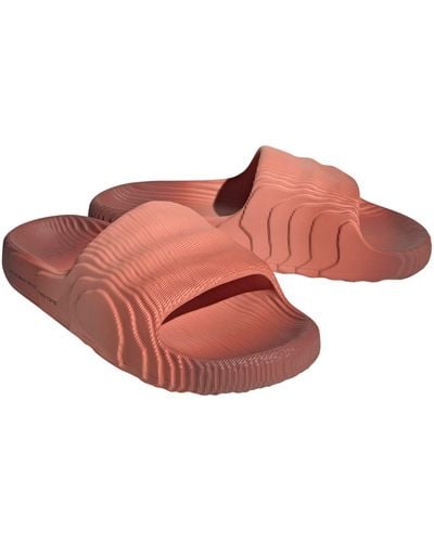 adidas Adilette 22 Lifestyle Slide Sandal in Red for Men | Lyst