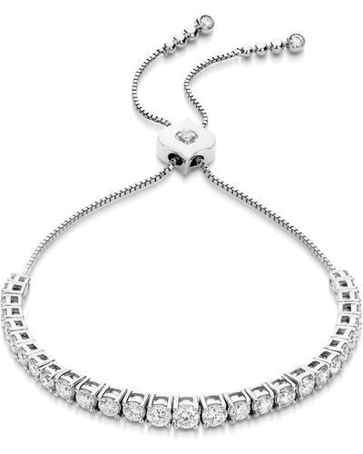 Sara Weinstock Isadora Eternity Diamond Bolo Bracelet - White