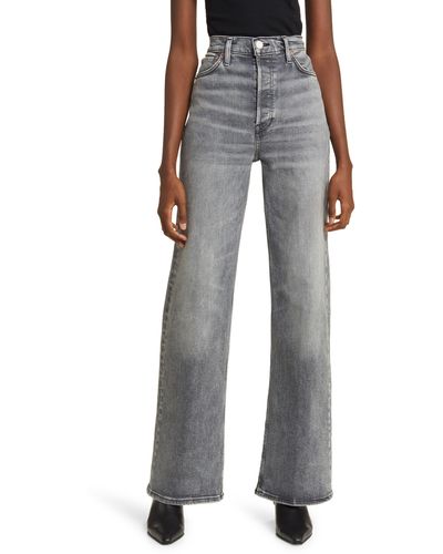 RE/DONE '70s Wide Leg Jeans - Gray