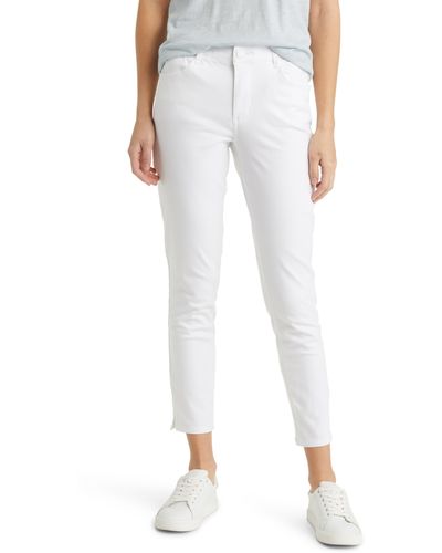 Wit & Wisdom 'ab'solution High Waist Ankle Skinny Pants - White