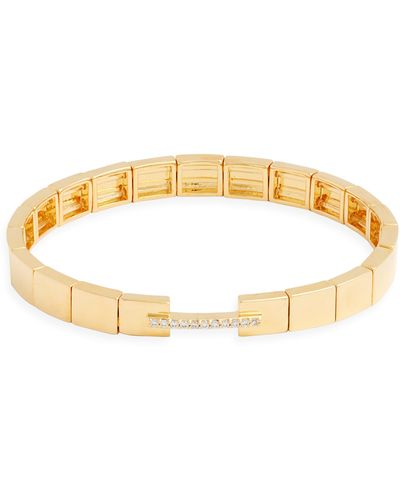 Nordstrom Pavé Bar Stretch Bracelet - Metallic