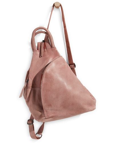 Free People We The Free Soho Convertible Leather Backpack - Pink