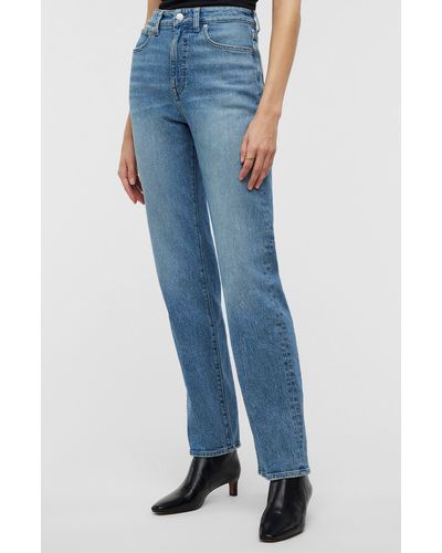 Madewell The '90s Crease Edition Straight Jeans - Blue