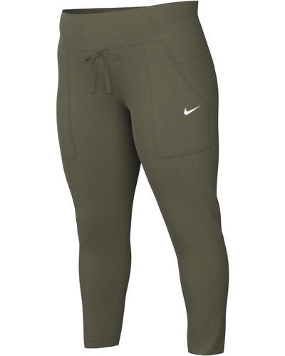 Nike Bliss Luxe Dri-fit 7/8 Training Pants - Green