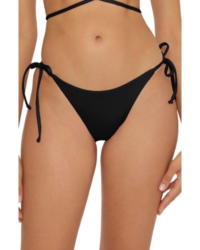 Becca Color Code Side Tie Bikini Bottoms - Black
