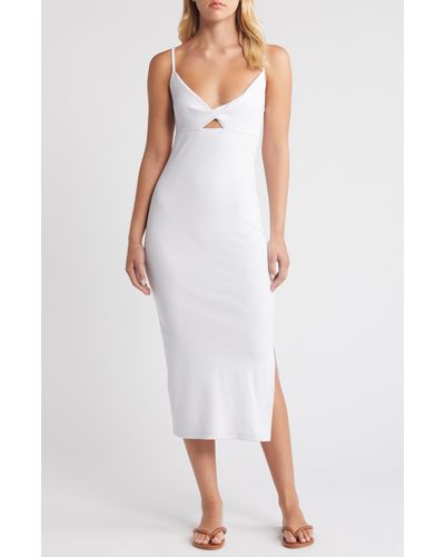 Roxy Wavey Lady Knit Maxi Dress - White