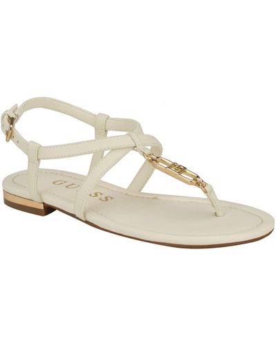 Guess Meaa Ankle Strap Sandal - White