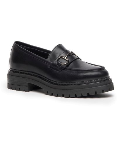 Nero Giardini Bit Platform Loafer - Black