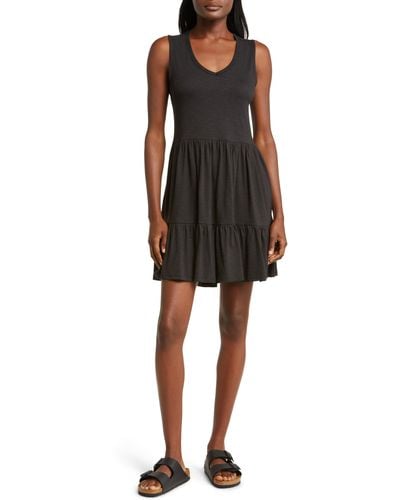 Toad & Co. Marley Tiered Sleeveless Dress - Black