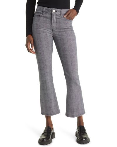 FRAME Le Crop High Waist Mini Bootcut Jeans - Gray