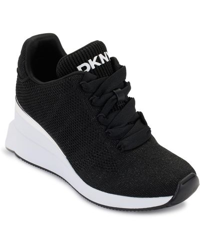 DKNY Wedge Sneaker - Black