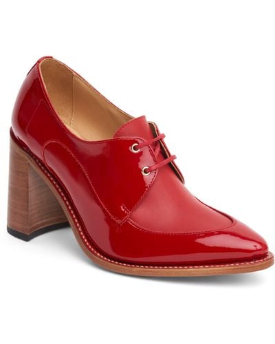 The Office Of Angela Scott Miss Cleo Pointed Toe Loafer Pump - Red