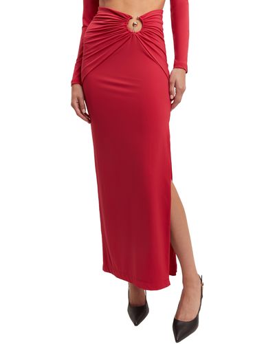 Bardot Neve Cuotut Maxi Skirt - Red