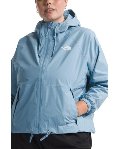 The North Face Antora Water Repellent Hooded Jacket - Blue