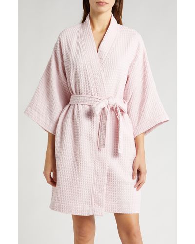 Nordstrom Everyday Waffle Robe - Pink
