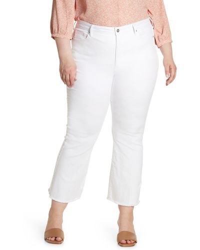 NYDJ Ava Ankle Flare Jeans - White