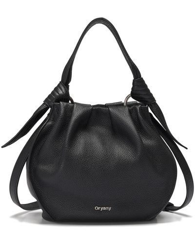 orYANY Selena Leather Bucket Bag - Black