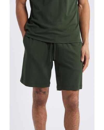 Daniel Buchler Drawstring Pajama Shorts - Green