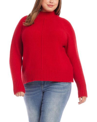 Karen Kane Turtleneck Sweater - Red