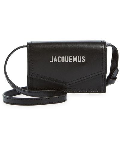 Jacquemus Envelope Neck Pouch Le Porte Azur in Black for Men