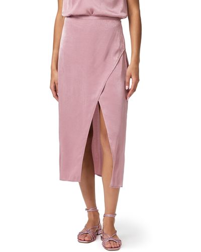 PAIGE Jazyln Split Front Skirt - Pink