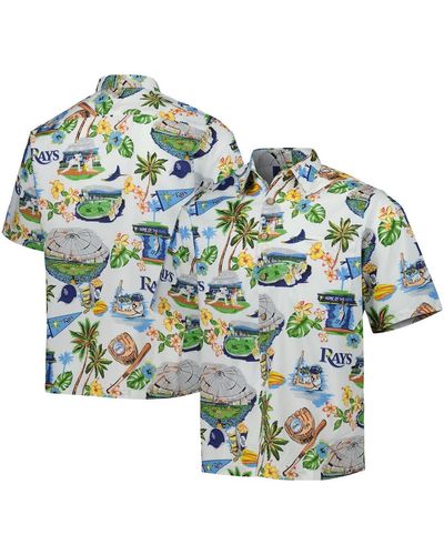 Reyn Spooner Tampa Bay Rays Scenic Button-up Shirt At Nordstrom - Green