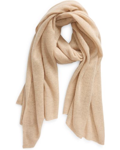 Vince Cashmere Featherweight Travel Scarf - Natural